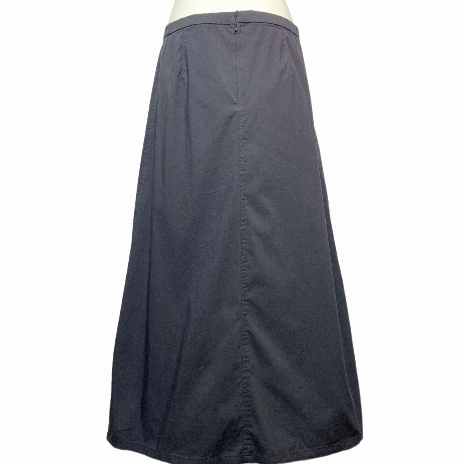 Other Black Ruffled Midi Skirt Size 30" / US 8 / IT 44 - 2 Thumbnail