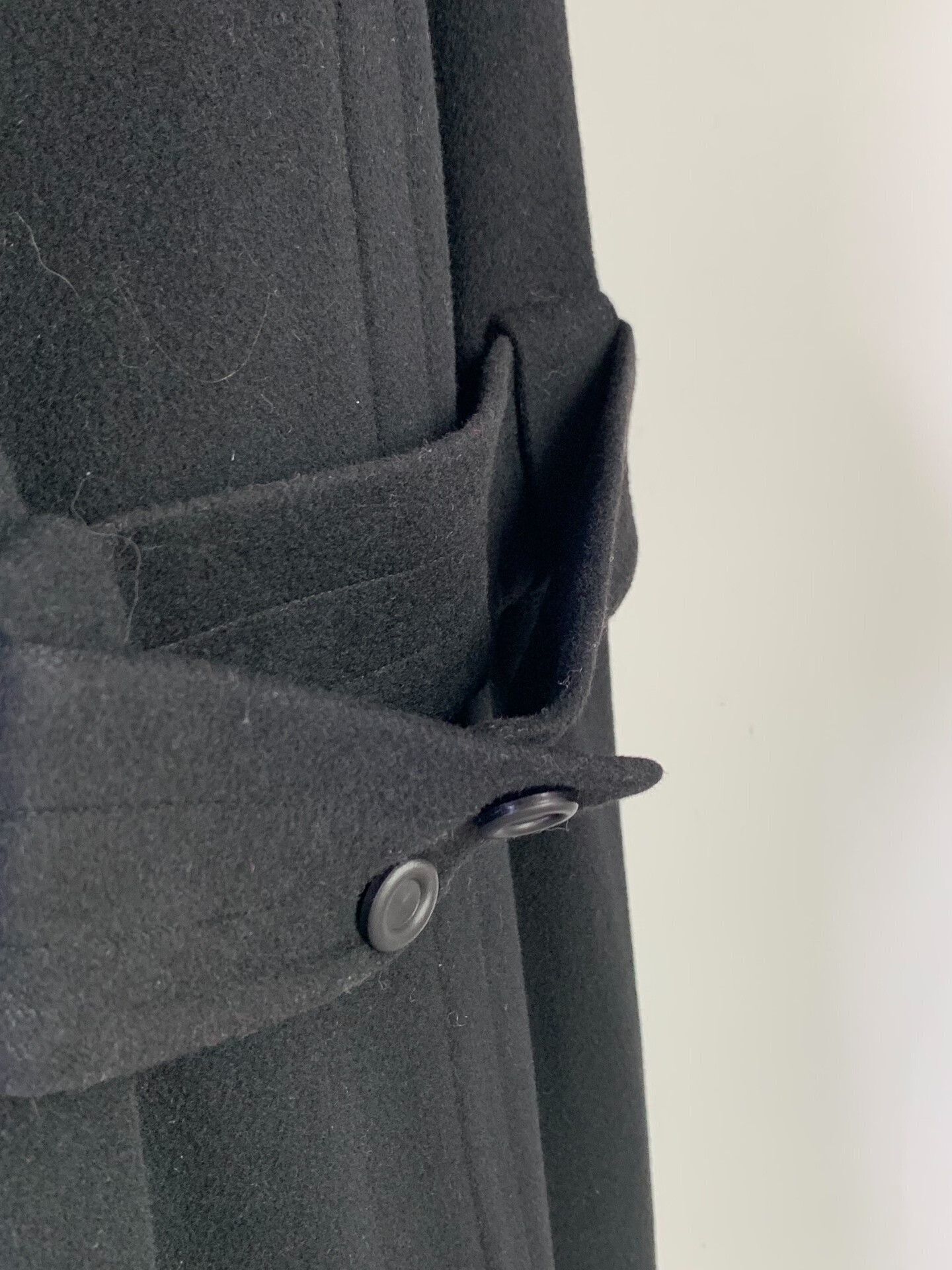 Thierry Mugler Thierry Mugler Black Cashmere Coat Size M / US 6-8 / IT 42-44 - 6 Thumbnail