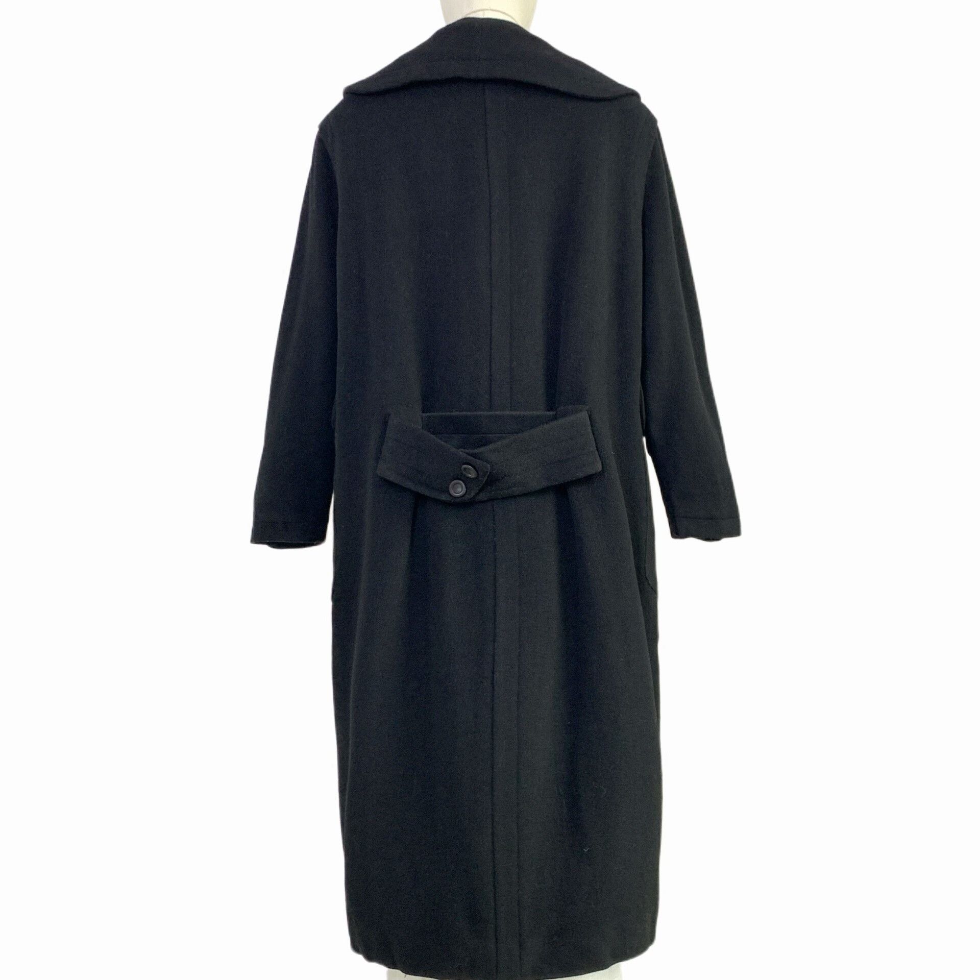 Thierry Mugler Thierry Mugler Black Cashmere Coat Size M / US 6-8 / IT 42-44 - 2 Thumbnail