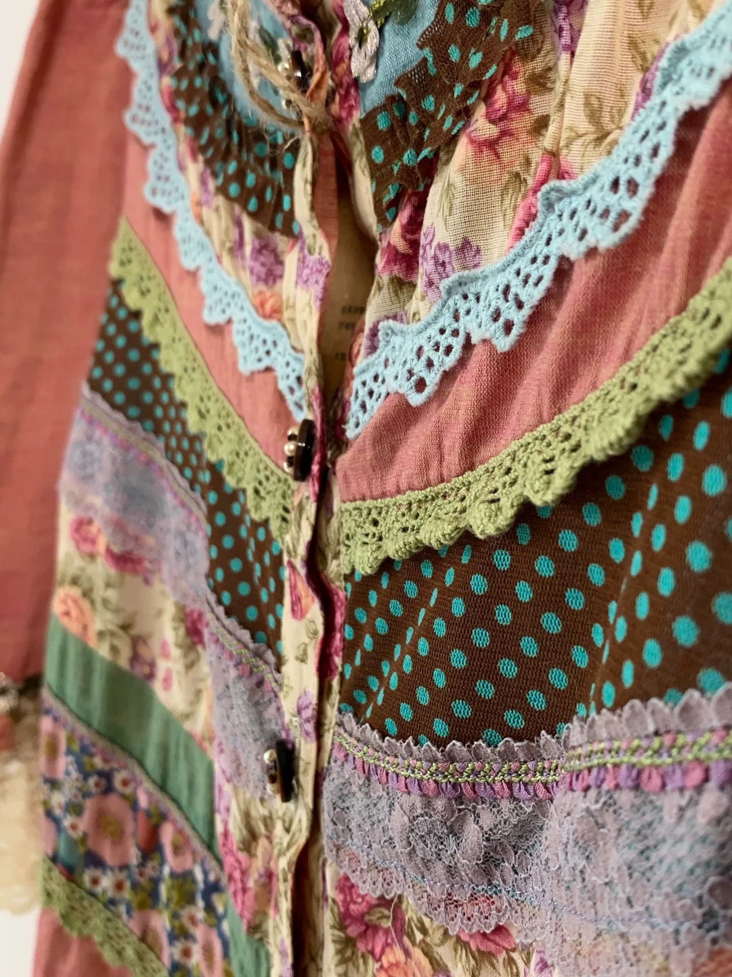 Mademoiselle Non Non Floral Lace Shirt with Detailed Design Size S / US 4 / IT 40 - 7 Thumbnail