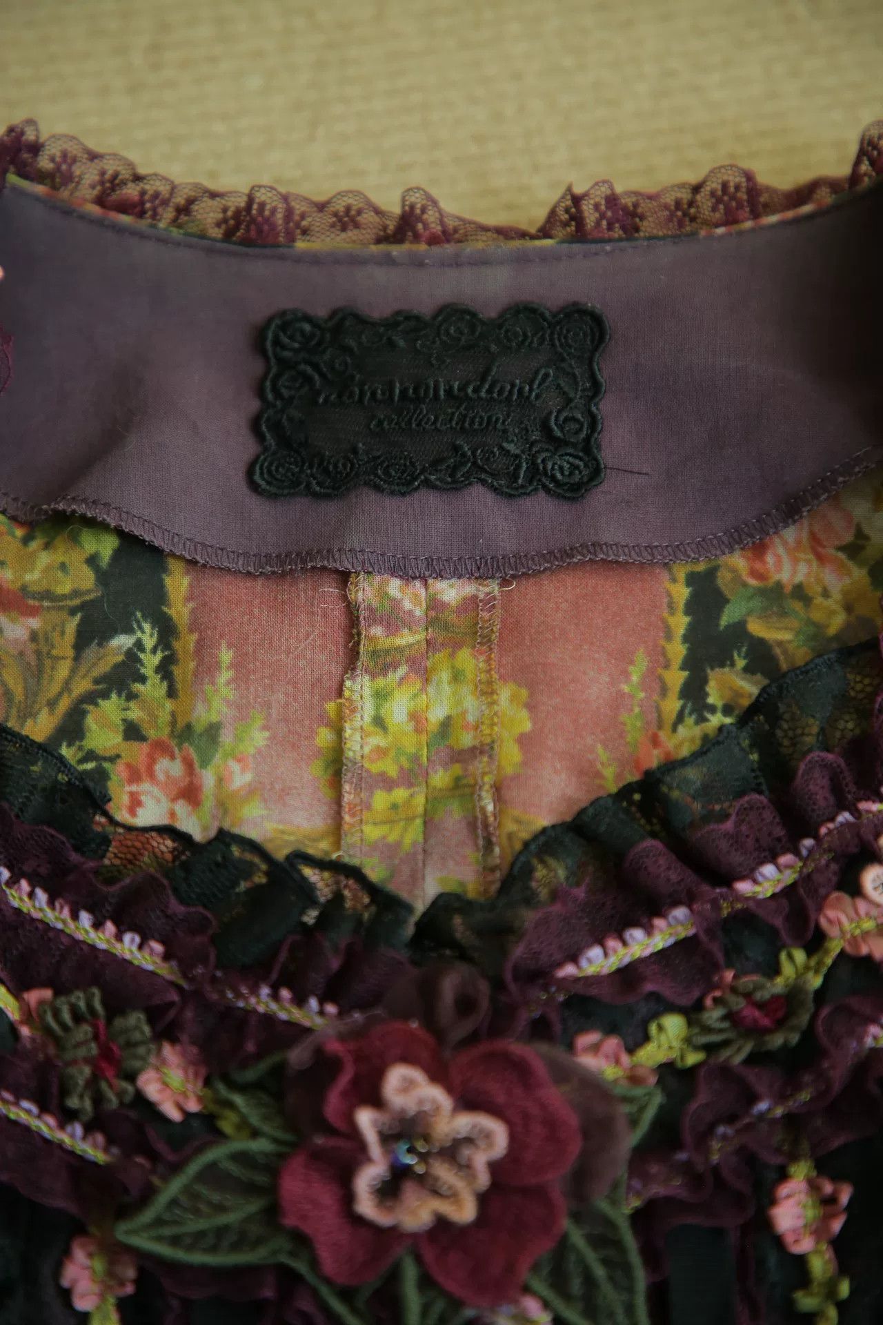 non Vintage Floral Print Sheer Blouse Size M / US 6-8 / IT 42-44 - 8 Thumbnail