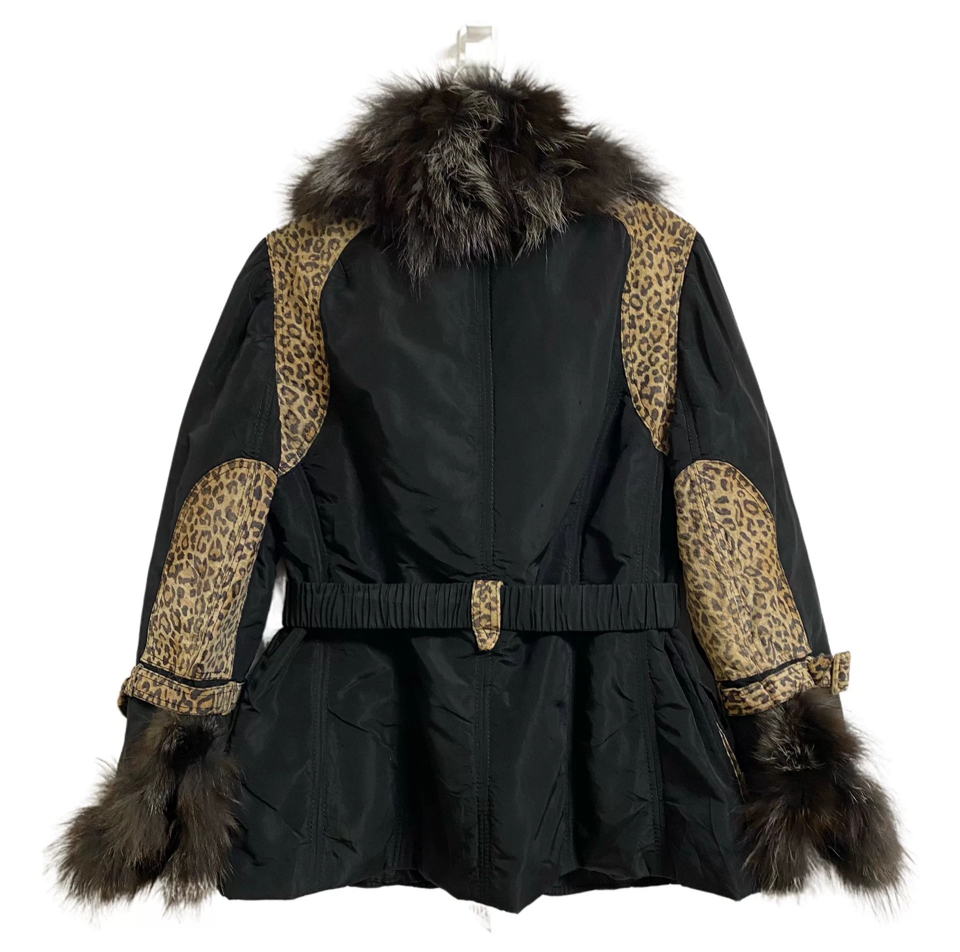 YITAI Italian Leopard Print Jacket with Leather Details Size M / US 6-8 / IT 42-44 - 2 Thumbnail
