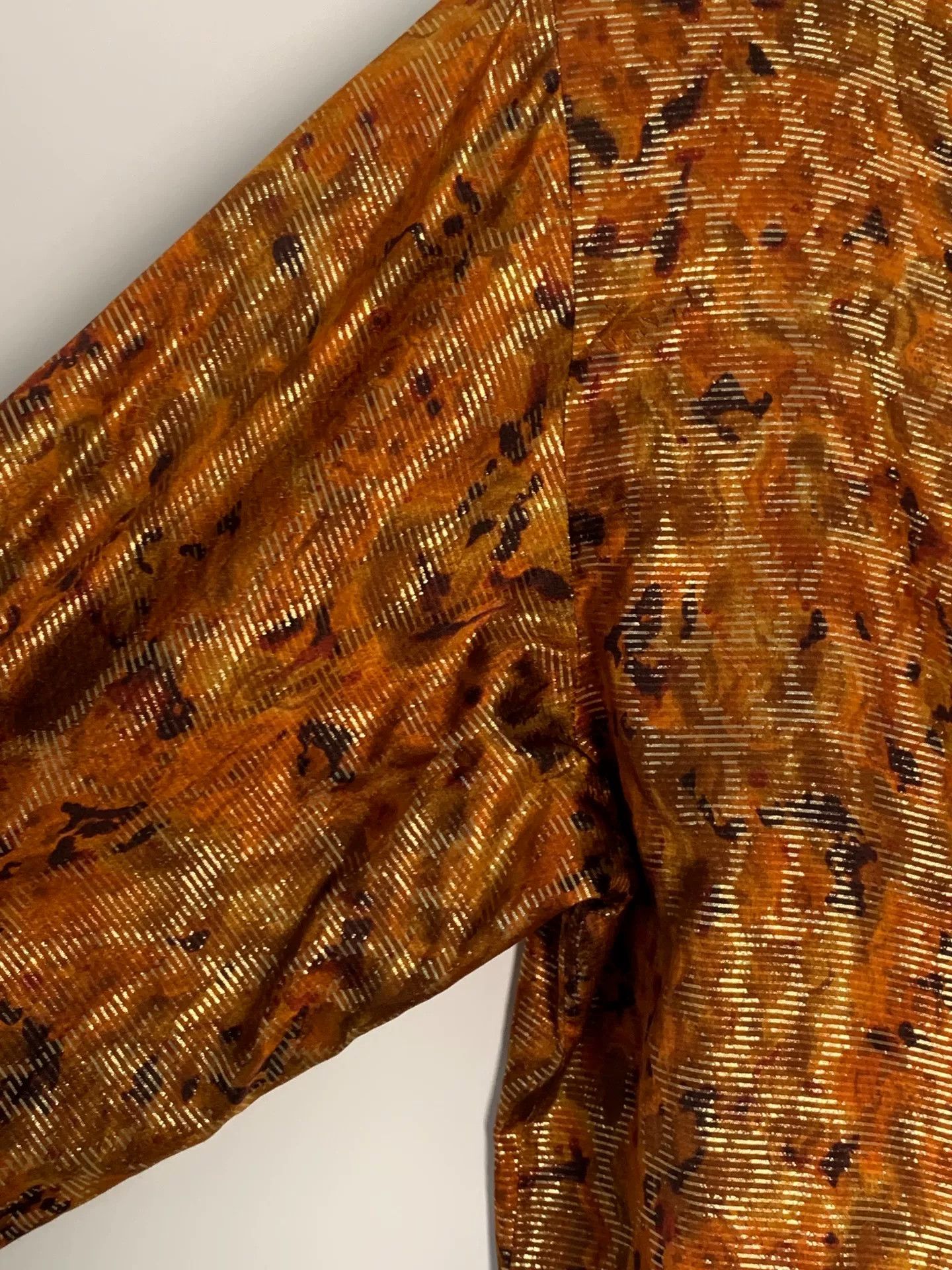 Yves Saint Laurent YSL Silk Shirt with Shoulder Pads Size S / US 4 / IT 40 - 3 Thumbnail