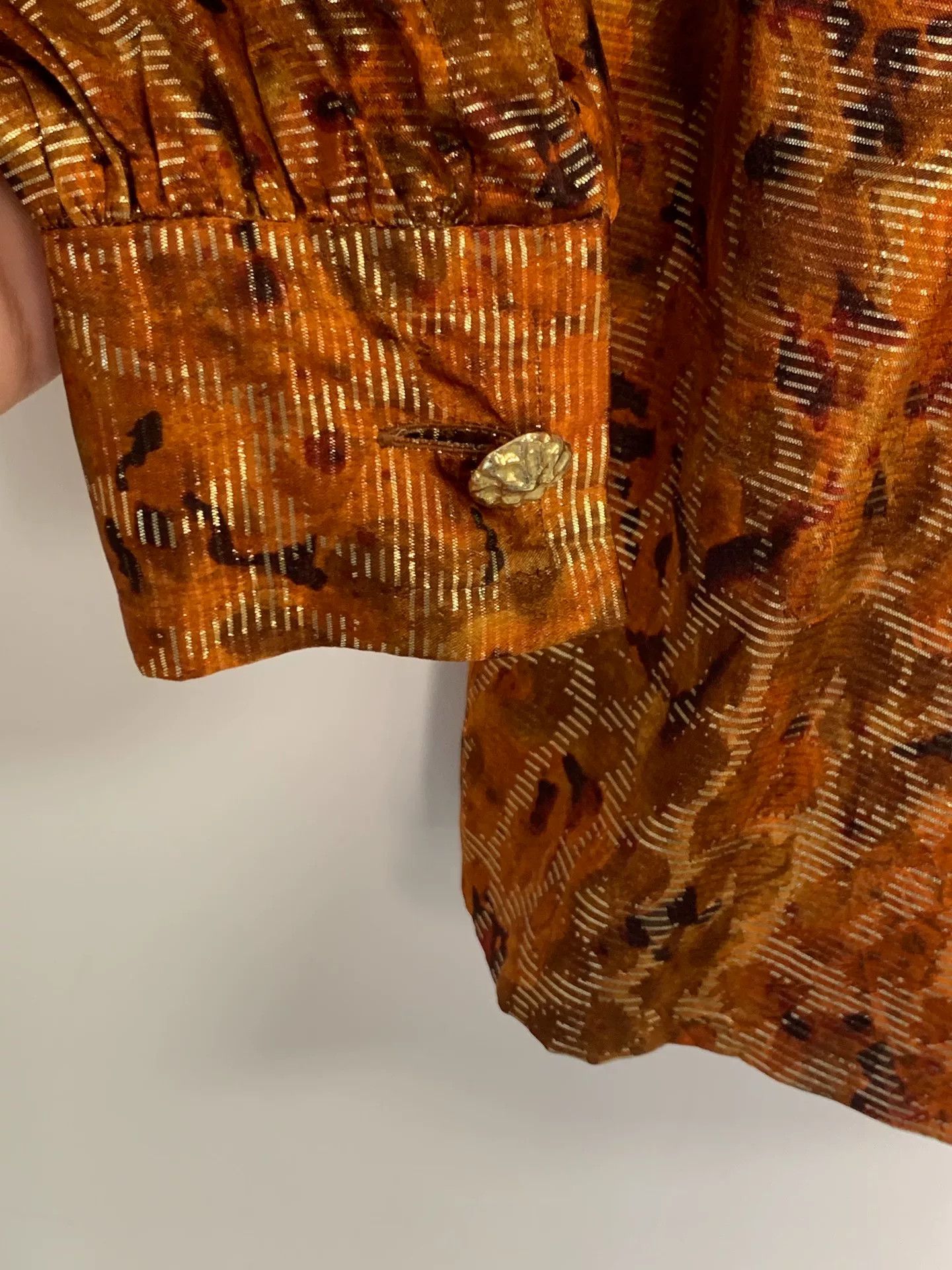 Yves Saint Laurent YSL Silk Shirt with Shoulder Pads Size S / US 4 / IT 40 - 6 Thumbnail