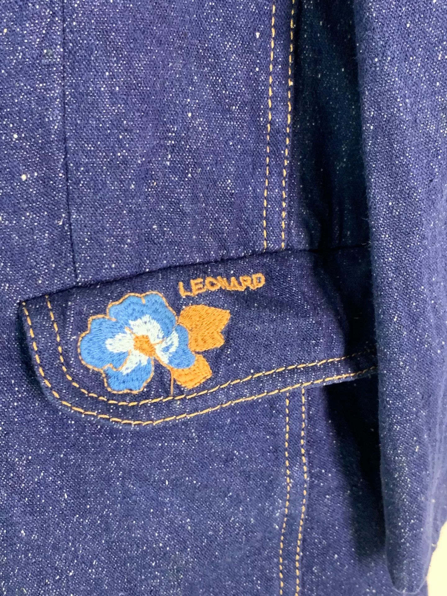 Leonard Paris Leonard Silk Jacket Inspired by Denim Size M / US 6-8 / IT 42-44 - 6 Thumbnail
