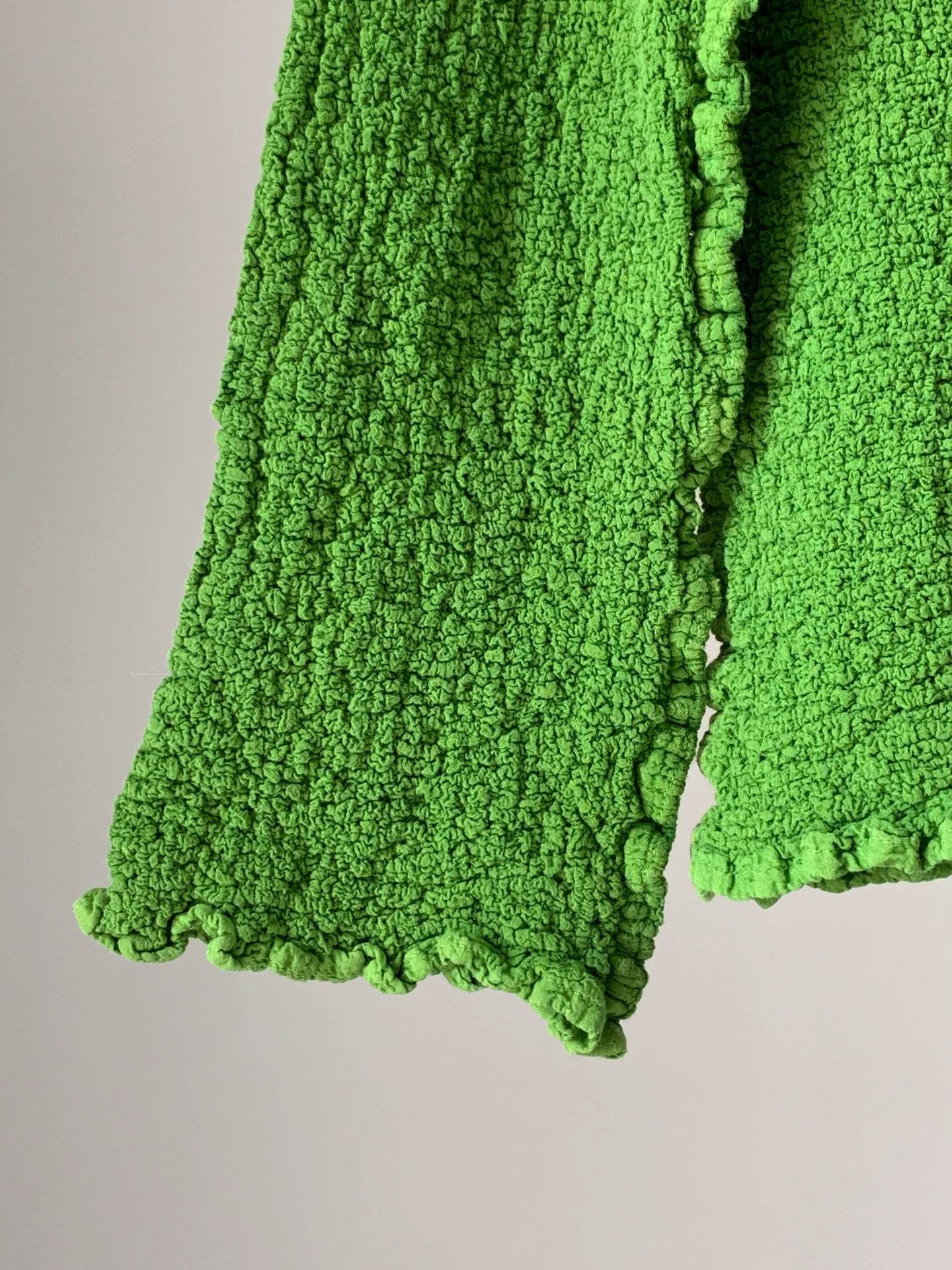 Issey Miyake Issey Miyake Me Green Ruffled Shirt Size S / US 4 / IT 40 - 5 Thumbnail