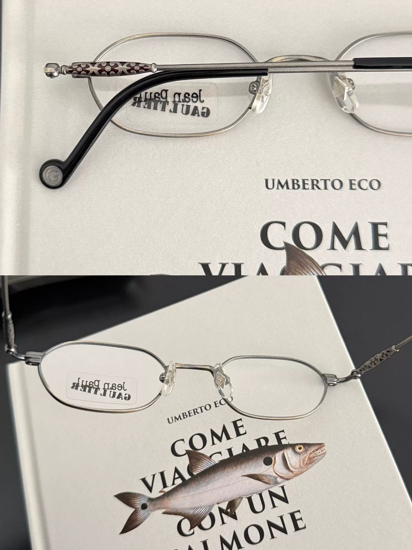 Jean Paul Gaultier Jean Paul Gaultier Runway Titanium Glasses Size ONE SIZE - 8 Thumbnail