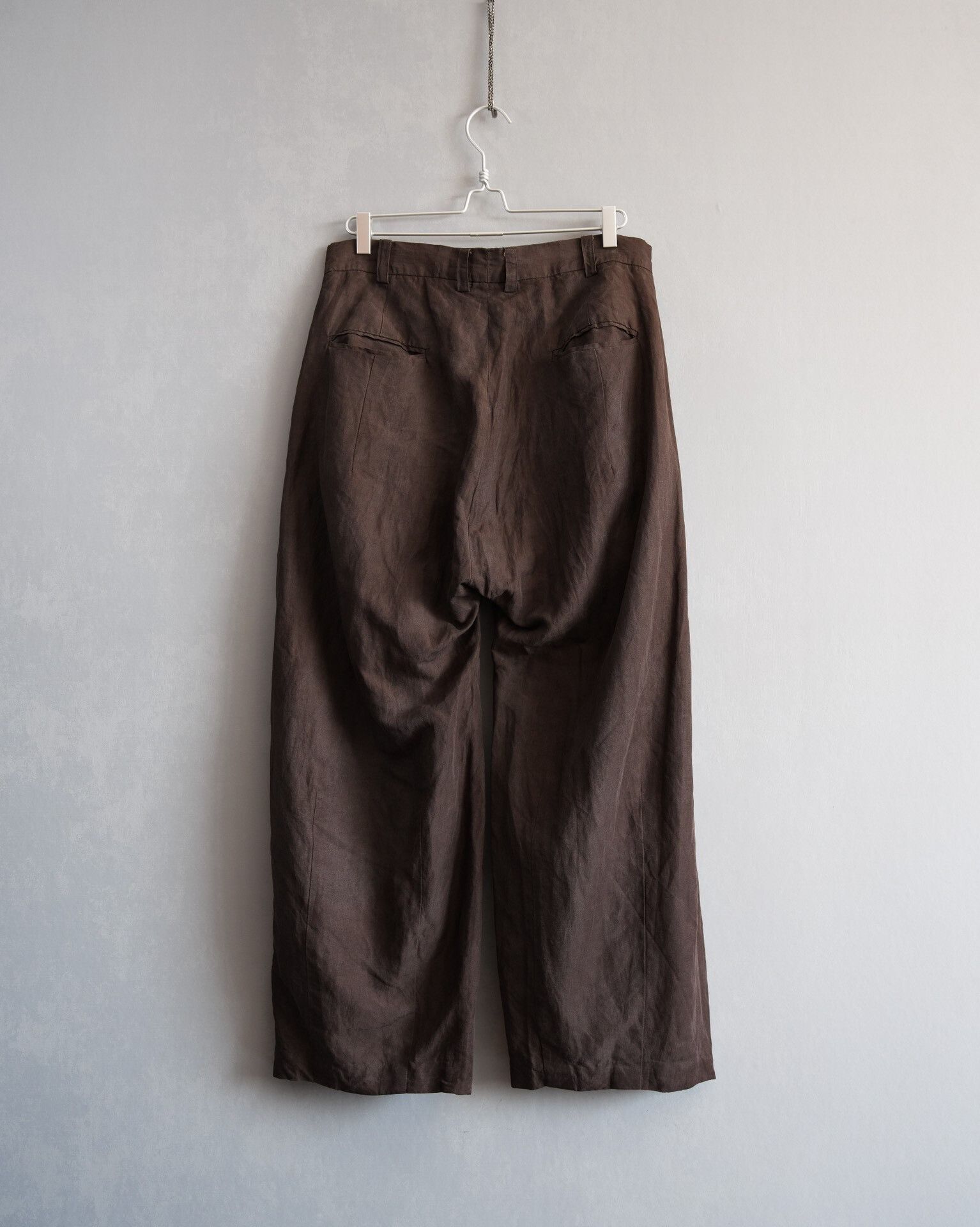 Geoffrey B. Small Geoffrey b.small 22SS Silk-Cotton Wide-Leg Pants Size 26" / US 2 / IT 38 - 2 Thumbnail