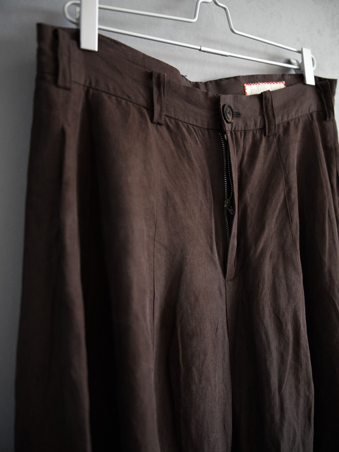 Geoffrey B. Small Geoffrey b.small 22SS Silk-Cotton Wide-Leg Pants Size 26" / US 2 / IT 38 - 3 Thumbnail