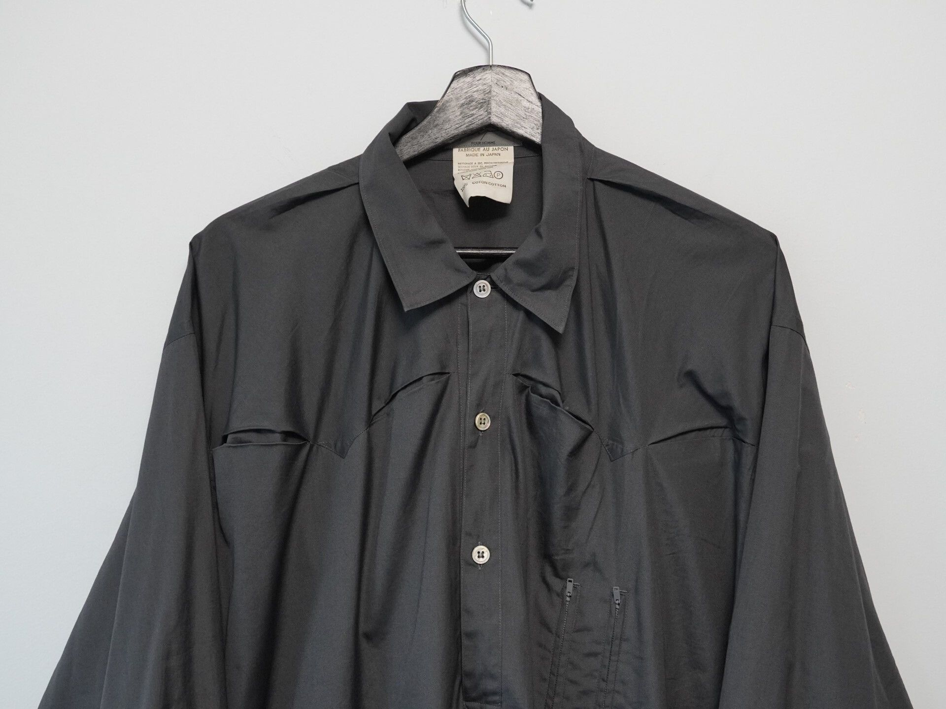 Yohji Yamamoto Yohji Yamamoto 1980ss Zip Shirt Size US M / EU 48-50 / 2 - 2 Thumbnail