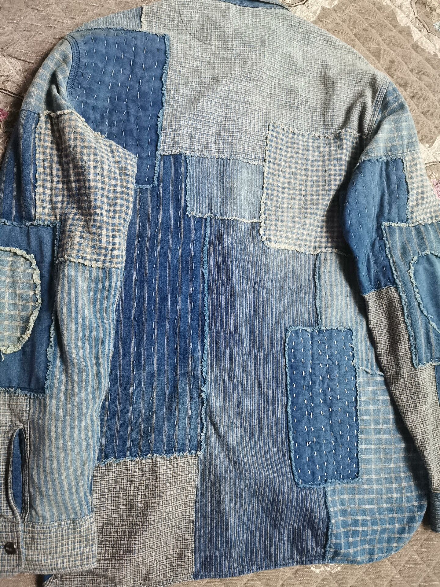 RRL Ralph Lauren RRL Boro Patchwork Shirt Size US M / EU 48-50 / 2 - 4 Thumbnail