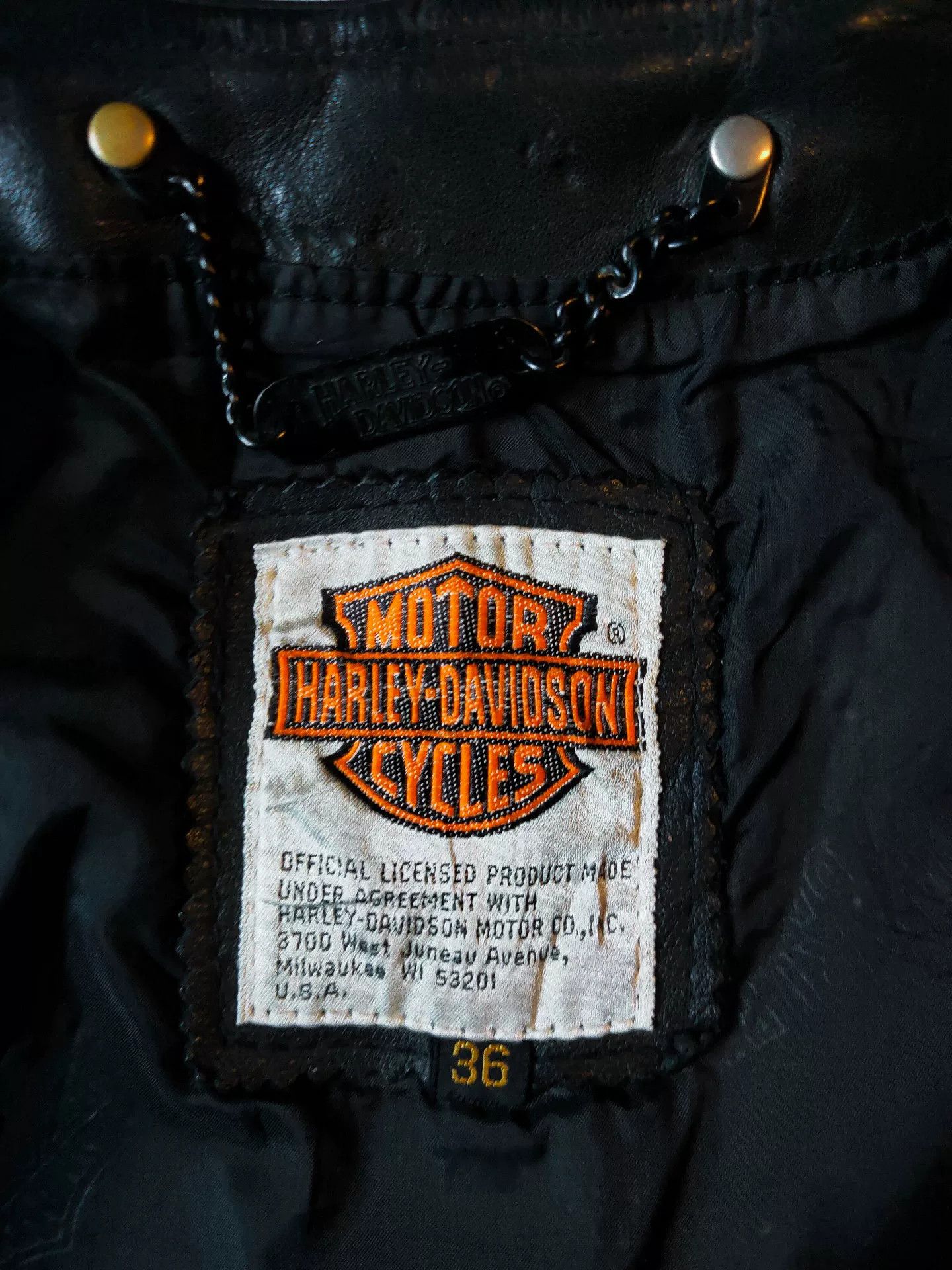 Harley Davidson Vintage Harley Davidson Leather Vest Size US M / EU 48-50 / 2 - 8 Thumbnail