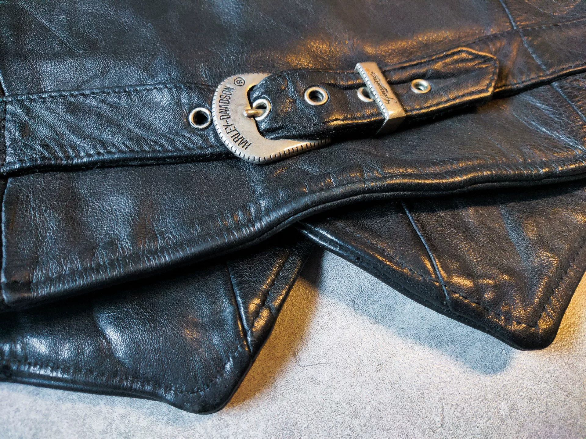 Harley Davidson Vintage Harley Davidson Leather Vest Size US M / EU 48-50 / 2 - 5 Thumbnail