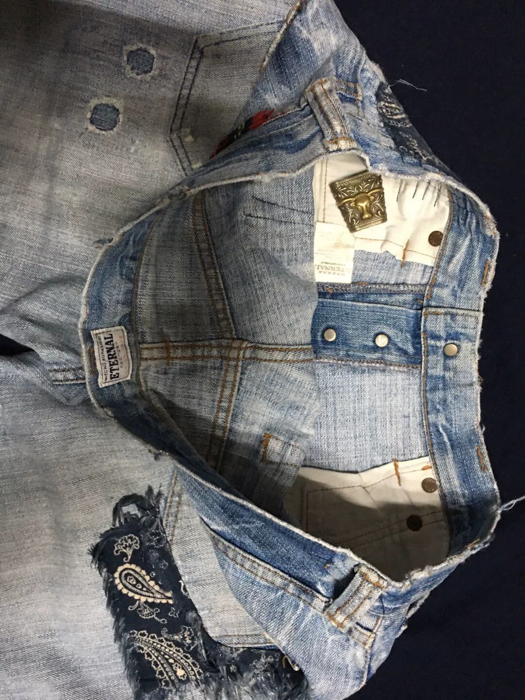 Eternal Eternal Japan Vintage Distressed Jeans Size US 30 / EU 46 - 2 Thumbnail