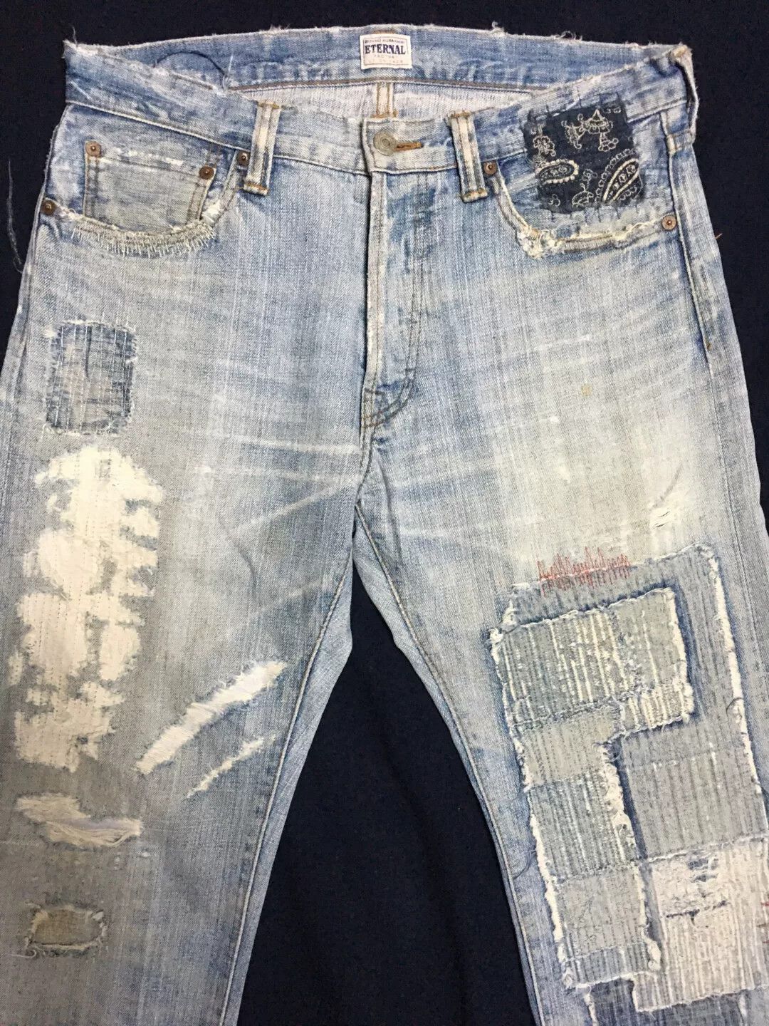 Eternal Eternal Japan Vintage Distressed Jeans Size US 30 / EU 46 - 3 Thumbnail