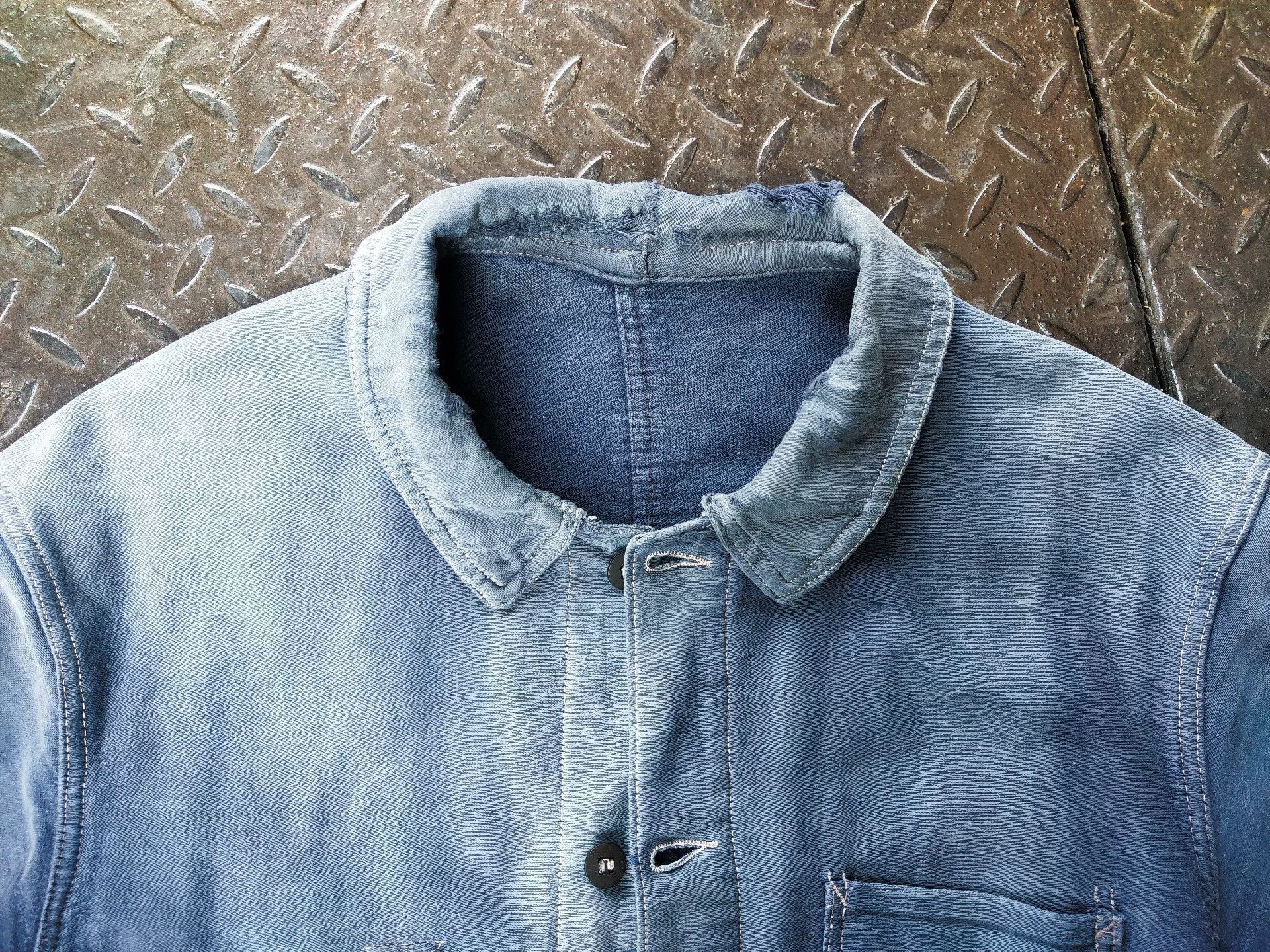Vintage 1940s French Moleskin Work Jacket Size US M / EU 48-50 / 2 - 8 Thumbnail