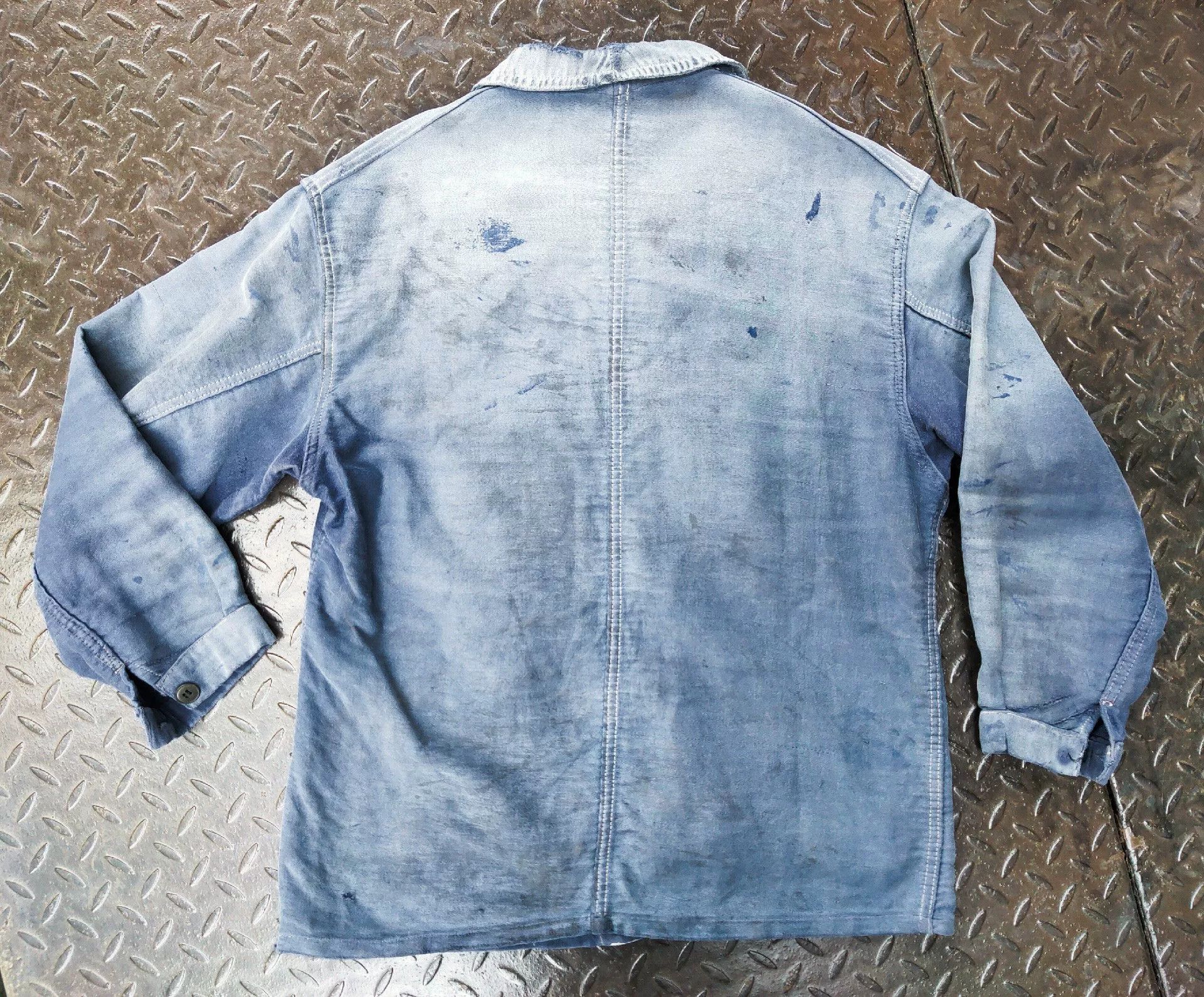 Vintage 1940s French Moleskin Work Jacket Size US M / EU 48-50 / 2 - 5 Thumbnail