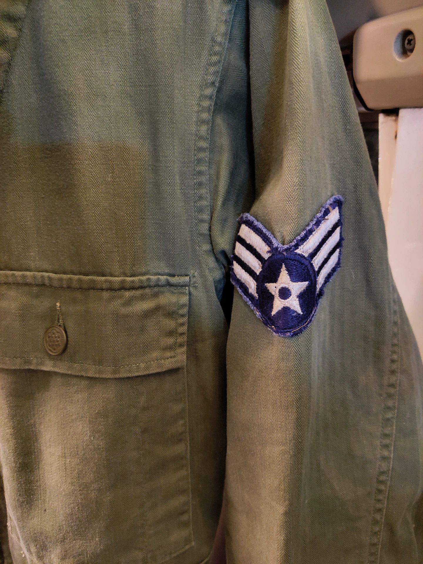 Vintage Vintage US Air Force Herringbone Coverall Size US 34 / EU 50 - 5 Thumbnail