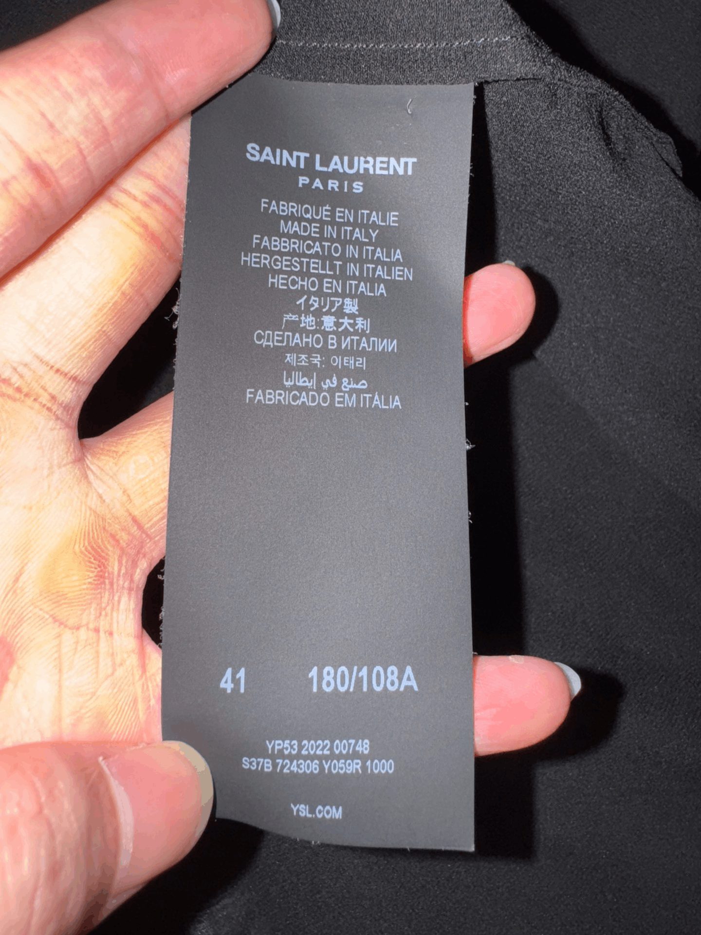 Saint Laurent Paris Saint Laurent Black Sheer Silk Shirt Size S / US 4 / IT 40 - 8 Thumbnail