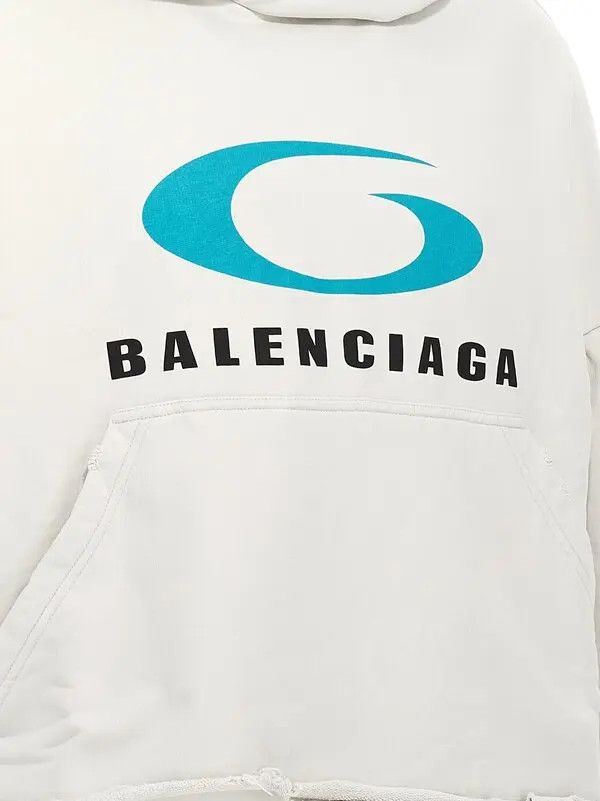 Balenciaga Loop Sports Icon' Cropped Hoodie Size US XS / EU 42 / 0 - 3 Thumbnail