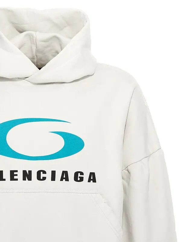 Balenciaga Loop Sports Icon' Cropped Hoodie Size US XXL / EU 58 / 5 - 2 Thumbnail