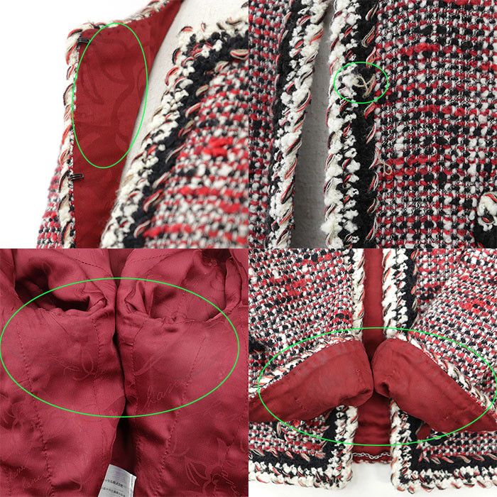 Chanel Chanel Chanel Tweed Wool Nylon Jacket Textile Outerwear P39769 DUTY FREE for USA Size ONE SIZE - 9 Thumbnail
