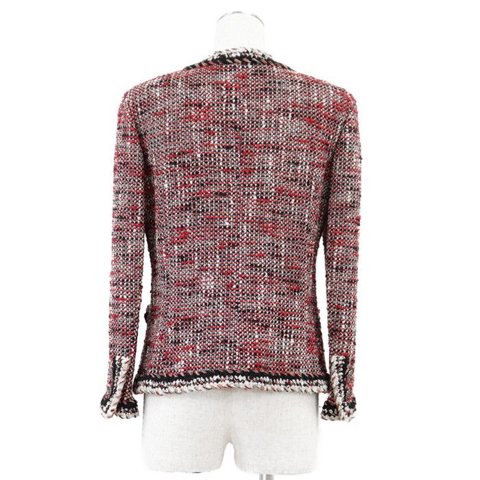 Chanel Chanel Chanel Tweed Wool Nylon Jacket Textile Outerwear P39769 DUTY FREE for USA Size ONE SIZE - 6 Thumbnail