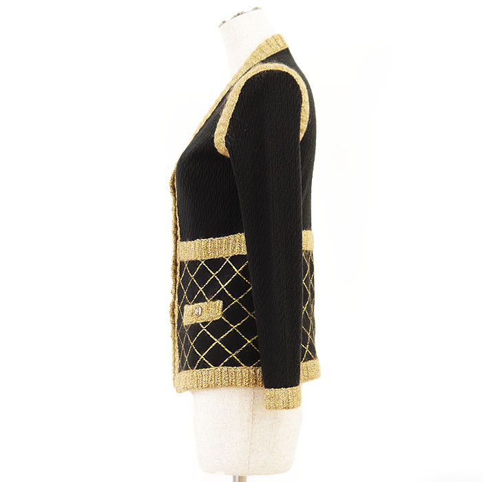 Chanel Chanel Chanel Matelasse Melange Knit Silk Cashmere Mohair Cardigan Textile Outerwear P52797 DUTY FREE for USA Size ONE SIZE - 14 Thumbnail