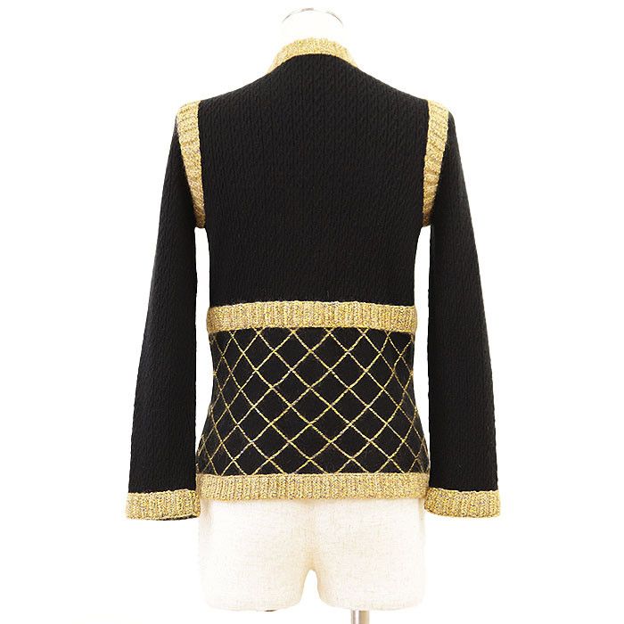 Chanel Chanel Chanel Matelasse Melange Knit Silk Cashmere Mohair Cardigan Textile Outerwear P52797 DUTY FREE for USA Size ONE SIZE - 4 Thumbnail