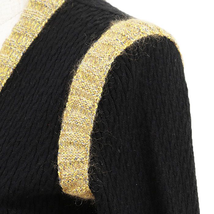 Chanel Chanel Chanel Matelasse Melange Knit Silk Cashmere Mohair Cardigan Textile Outerwear P52797 DUTY FREE for USA Size ONE SIZE - 11 Thumbnail