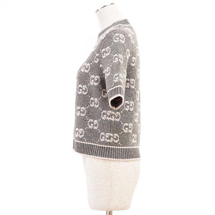 Gucci Gucci Gucci GG Supreme Monogram Wool Knitwear Textile Tops DUTY FREE for USA Size ONE SIZE - 6 Thumbnail