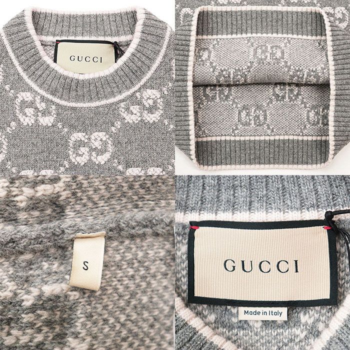 Gucci Gucci Gucci GG Supreme Monogram Wool Knitwear Textile Tops DUTY FREE for USA Size ONE SIZE - 9 Thumbnail