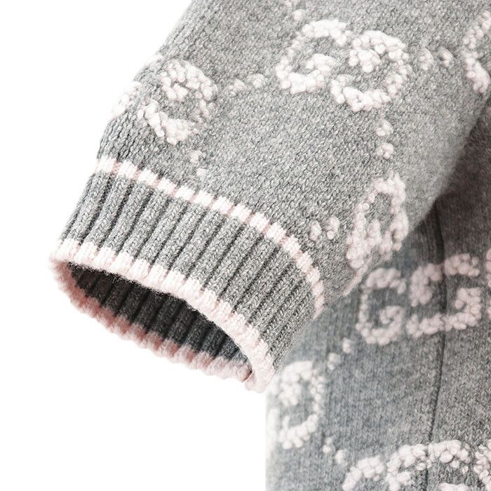 Gucci Gucci Gucci GG Supreme Monogram Wool Knitwear Textile Tops DUTY FREE for USA Size ONE SIZE - 4 Thumbnail