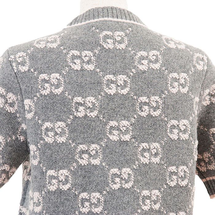 Gucci Gucci Gucci GG Supreme Monogram Wool Knitwear Textile Tops DUTY FREE for USA Size ONE SIZE - 8 Thumbnail