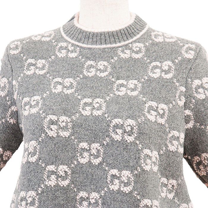 Gucci Gucci Gucci GG Supreme Monogram Wool Knitwear Textile Tops DUTY FREE for USA Size ONE SIZE - 2 Thumbnail