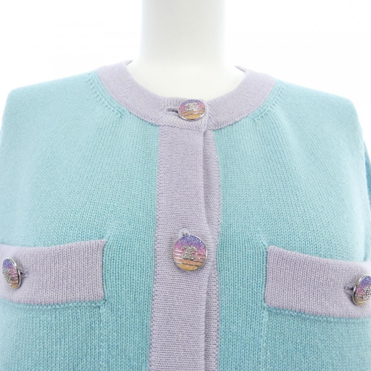 Chanel Chanel Chanel LOOK 29 Cashmere Cardigan Textile Tops P76463K10983 DUTY FREE for USA Size ONE SIZE - 6 Thumbnail