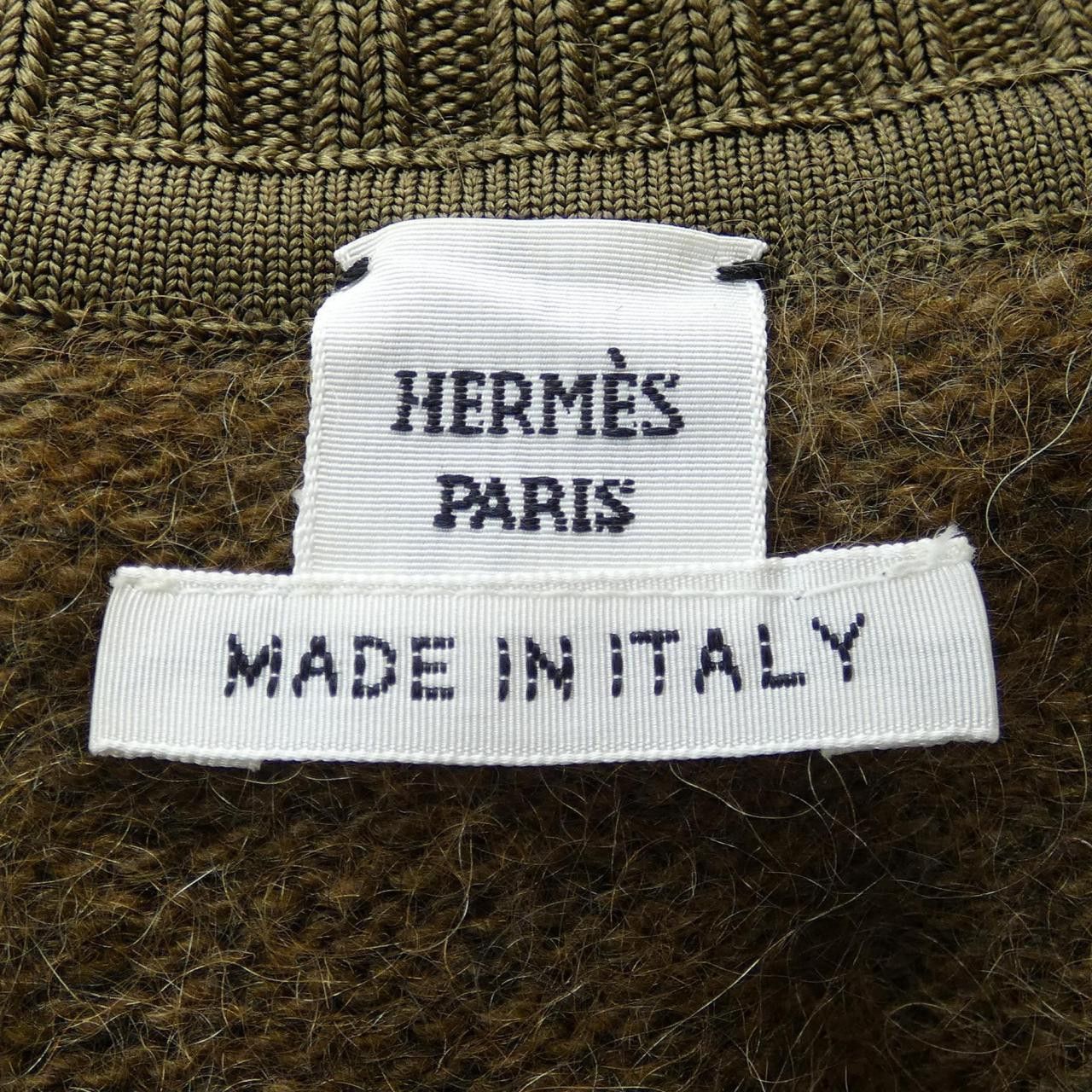 Hermes Hermes Hermès 2H2633DG Cashmere Blend Knit 36 Textile Tops DUTY FREE for USA Size ONE SIZE - 4 Thumbnail