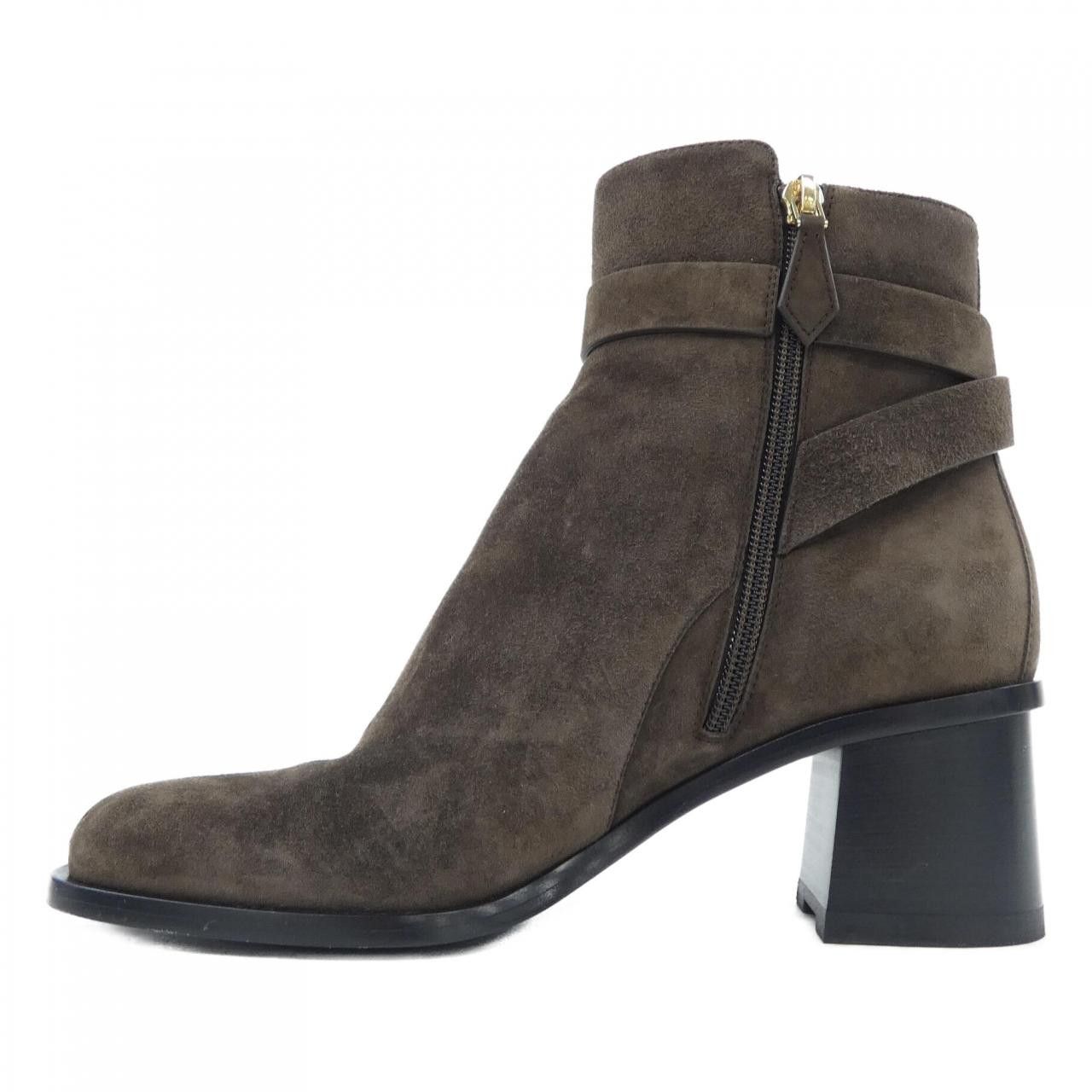Hermes Hermes Hermès Gilles Grenan Buckle Veaud Velours Boots Leather Shoes DUTY FREE for USA Size ONE SIZE - 2 Thumbnail