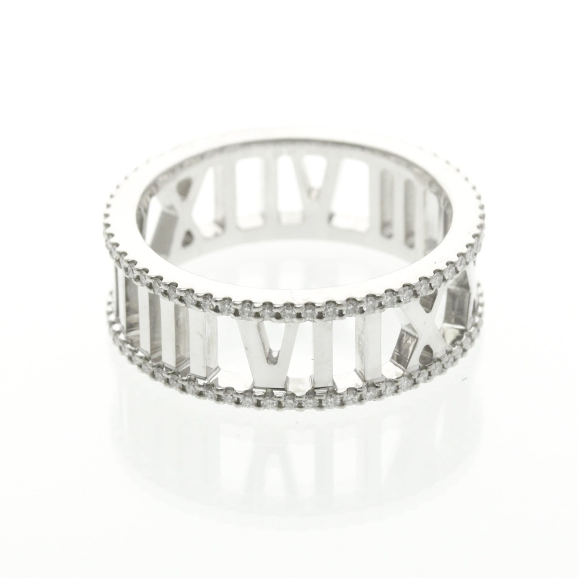 Tiffany & Co. Tiffany Open Atlas Diamond Ring White Gold (18K) Fashion Diamond Band Ring Silver Size ONE SIZE - 3 Thumbnail