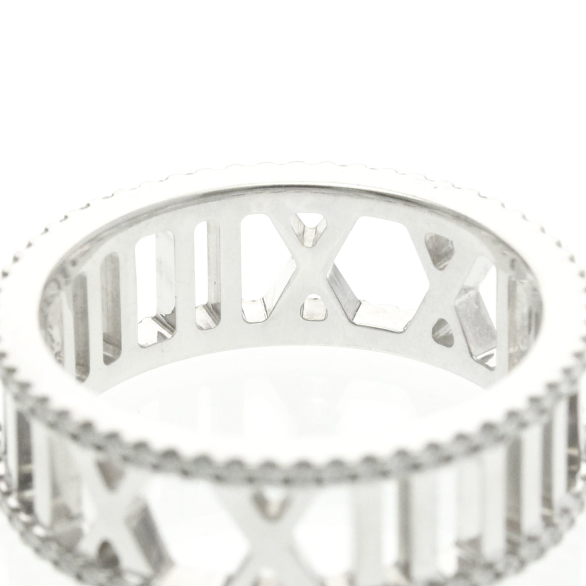 Tiffany & Co. Tiffany Open Atlas Diamond Ring White Gold (18K) Fashion Diamond Band Ring Silver Size ONE SIZE - 6 Thumbnail