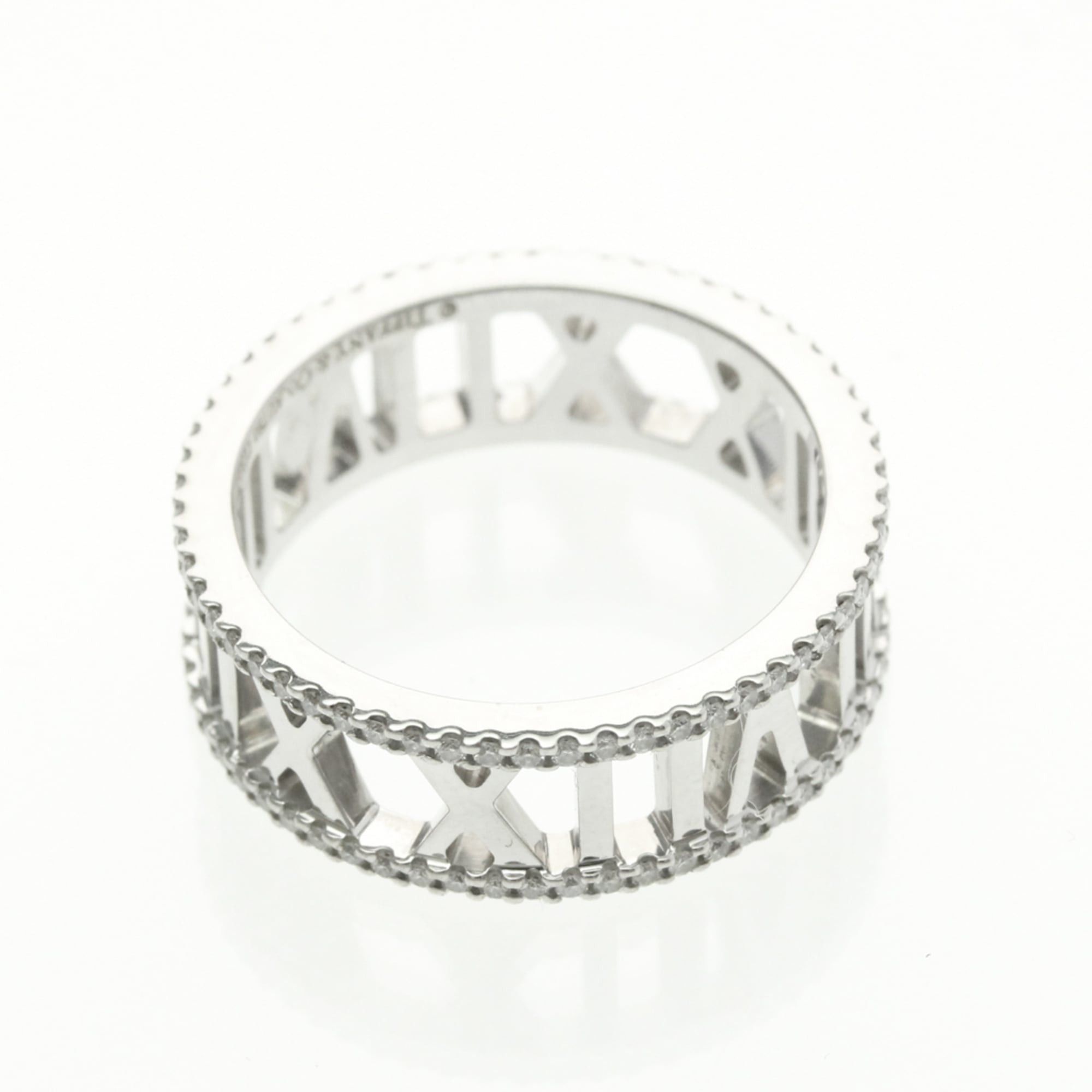 Tiffany & Co. Tiffany Open Atlas Diamond Ring White Gold (18K) Fashion Diamond Band Ring Silver Size ONE SIZE - 9 Thumbnail