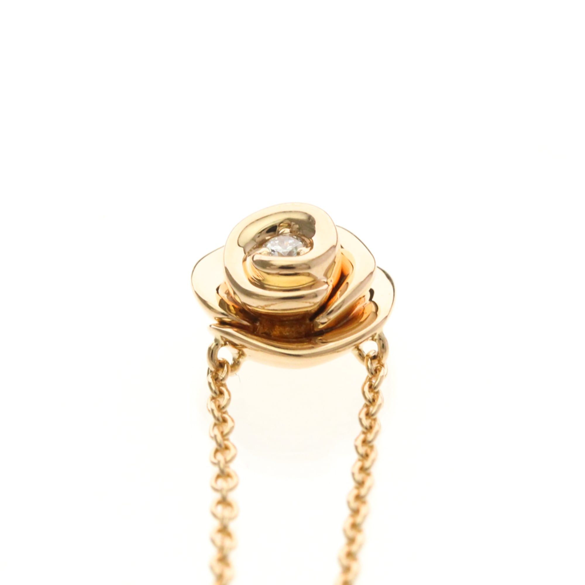 Dior Christian Dior Rose Dior Couture Diamond Necklace Pink Gold (18K) Diamond Women,Men Fashion Pendant Necklace (Pink Gold) Size ONE SIZE - 6 Thumbnail