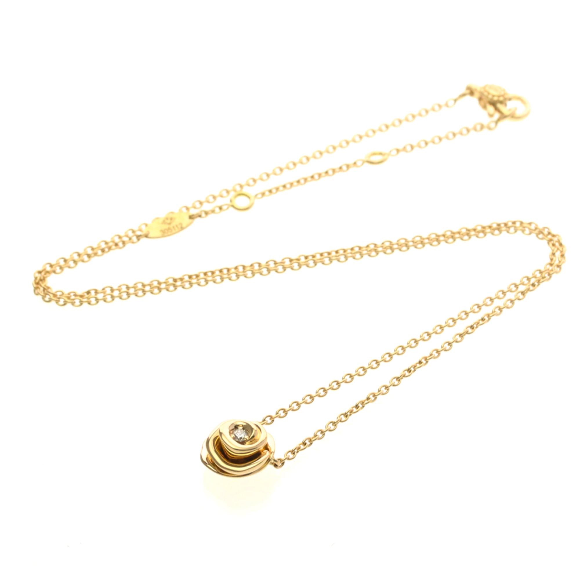 Dior Christian Dior Rose Dior Couture Diamond Necklace Pink Gold (18K) Diamond Women,Men Fashion Pendant Necklace (Pink Gold) Size ONE SIZE - 13 Thumbnail