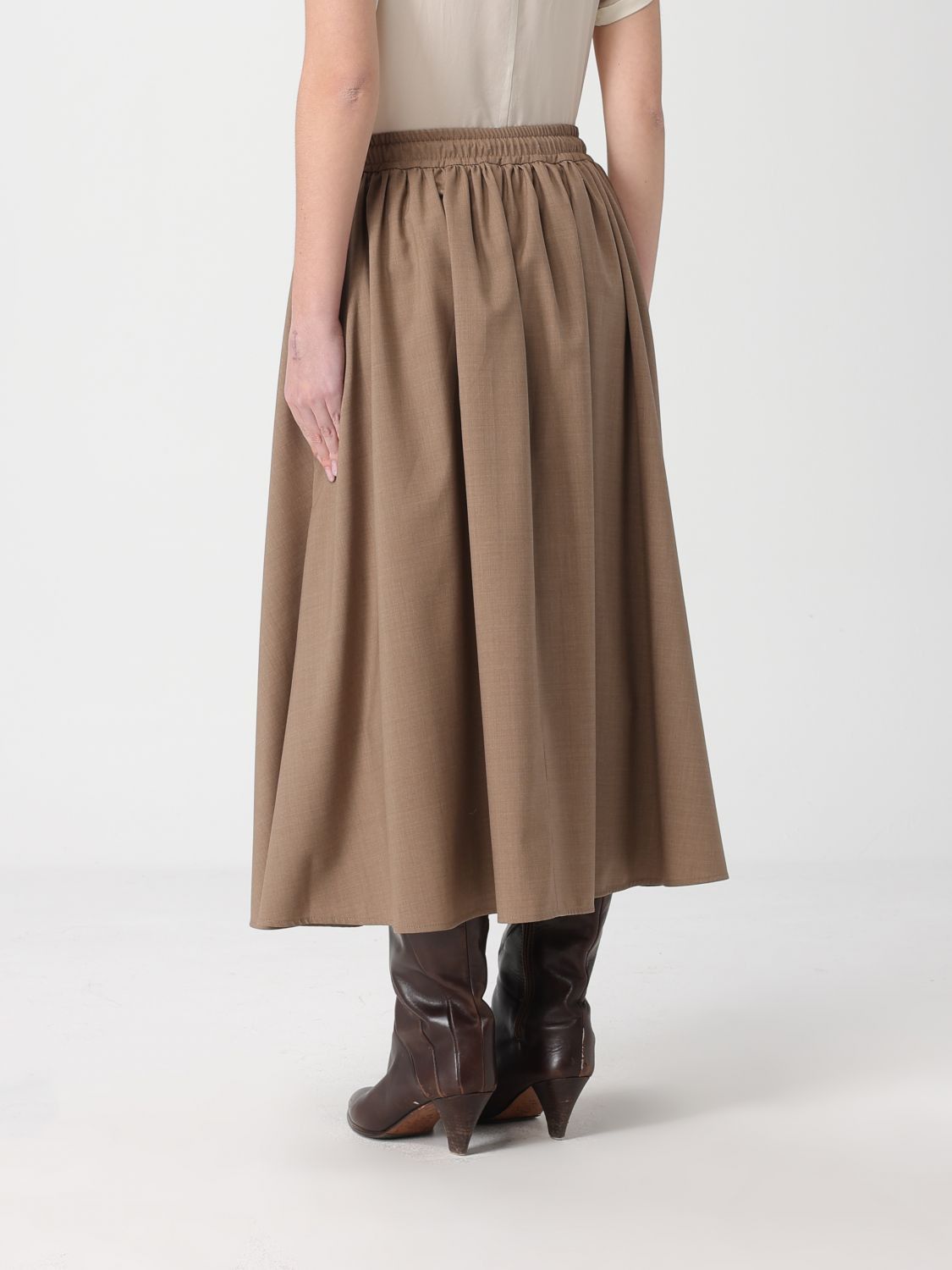 Max Mara Max Mara Skirt Woman Brown Size 28" / US 6 / IT 42 - 3 Thumbnail