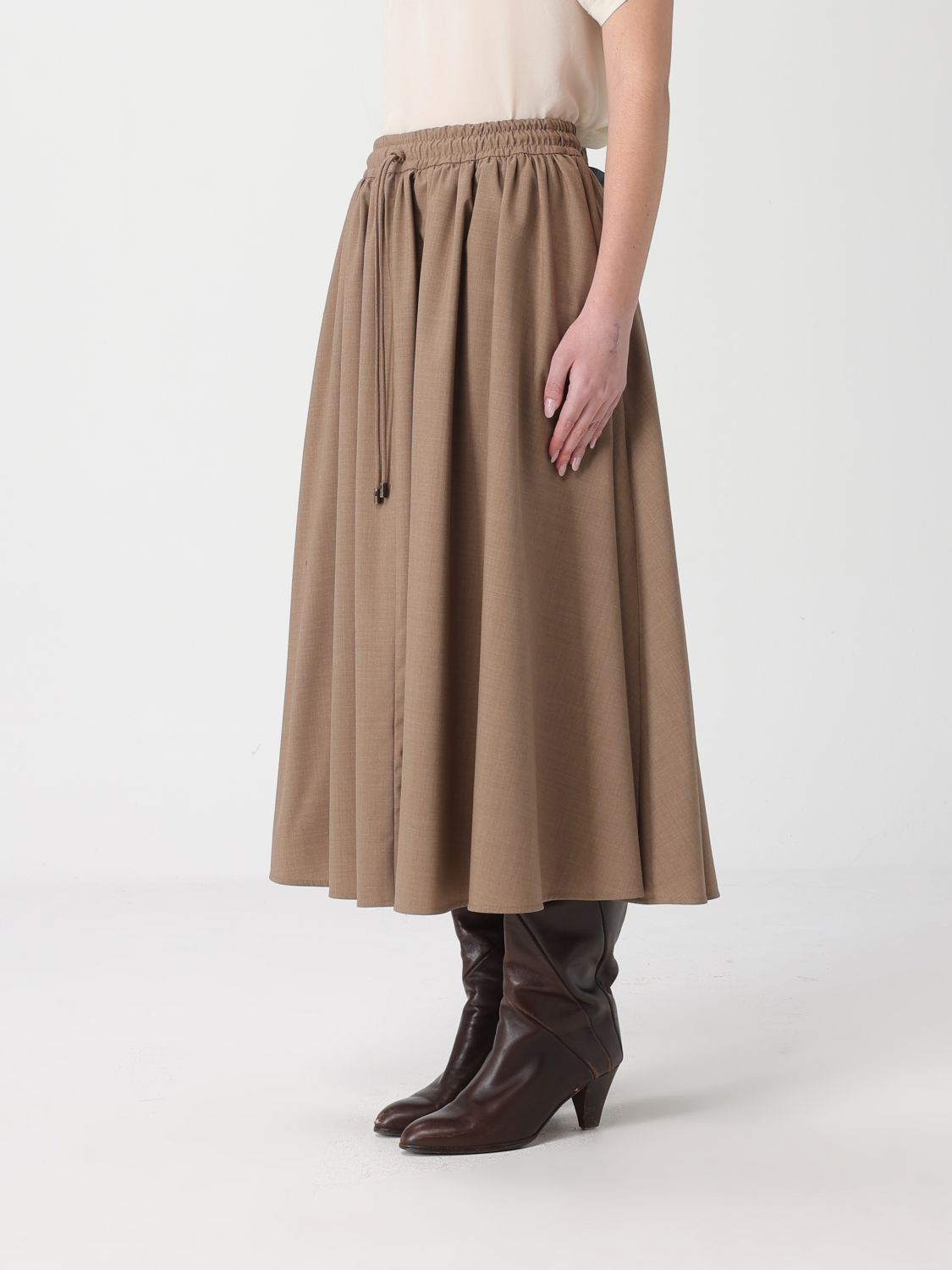 Max Mara Max Mara Skirt Woman Brown Size 30" / US 8 / IT 44 - 4 Thumbnail