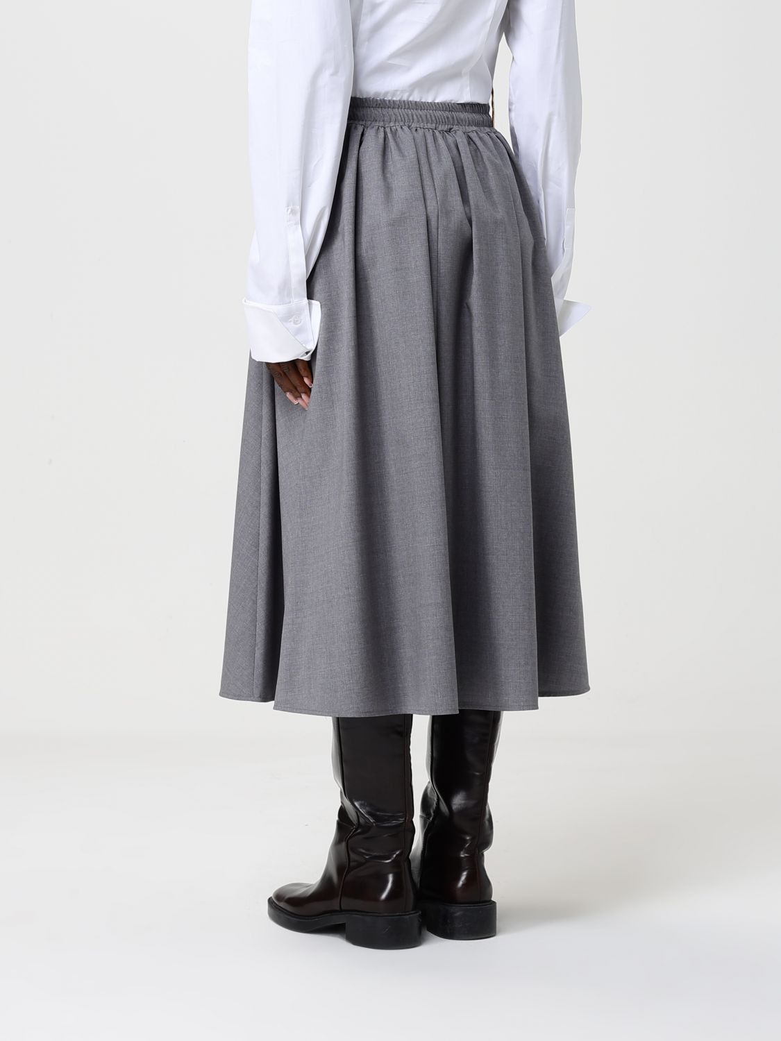 Max Mara Max Mara Skirt Woman Grey Size 30" / US 8 / IT 44 - 3 Thumbnail