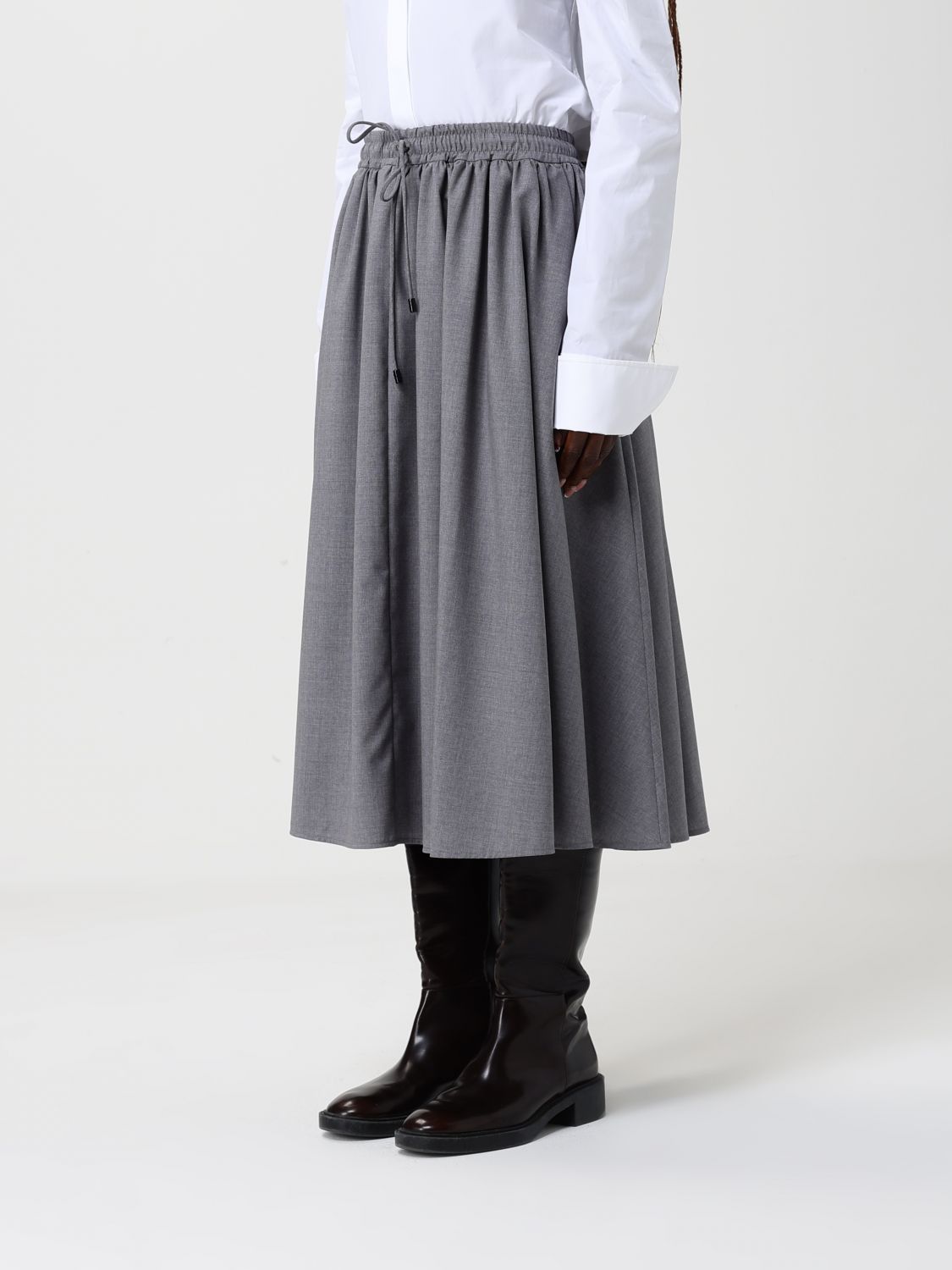 Max Mara Max Mara Skirt Woman Grey Size 30" / US 8 / IT 44 - 4 Thumbnail