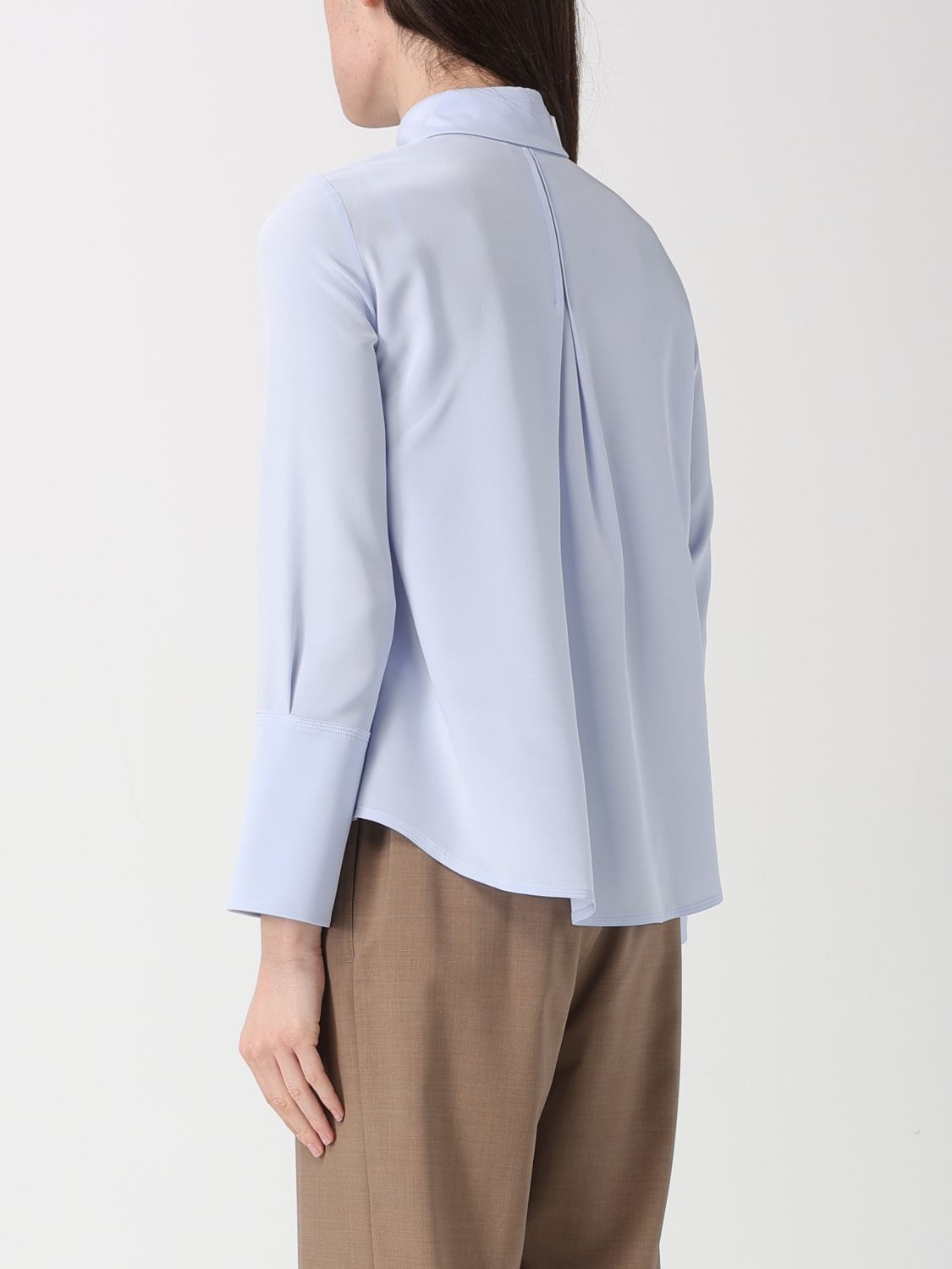 Max Mara Max Mara Shirt Woman Blue 1 Size M / US 6-8 / IT 42-44 - 3 Thumbnail