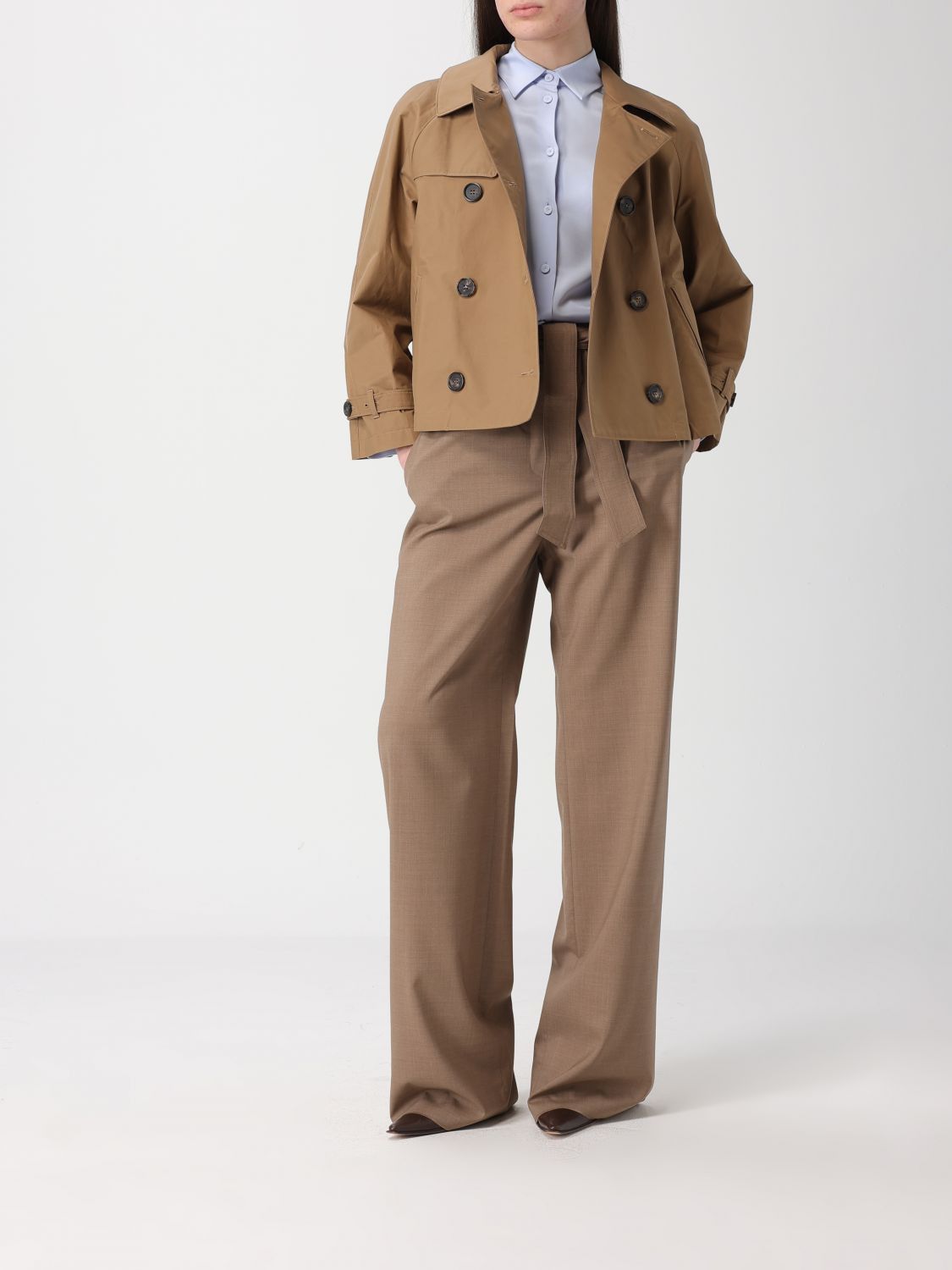 Max Mara Max Mara Shirt Woman Blue 1 Size L / US 10 / IT 46 - 2 Thumbnail