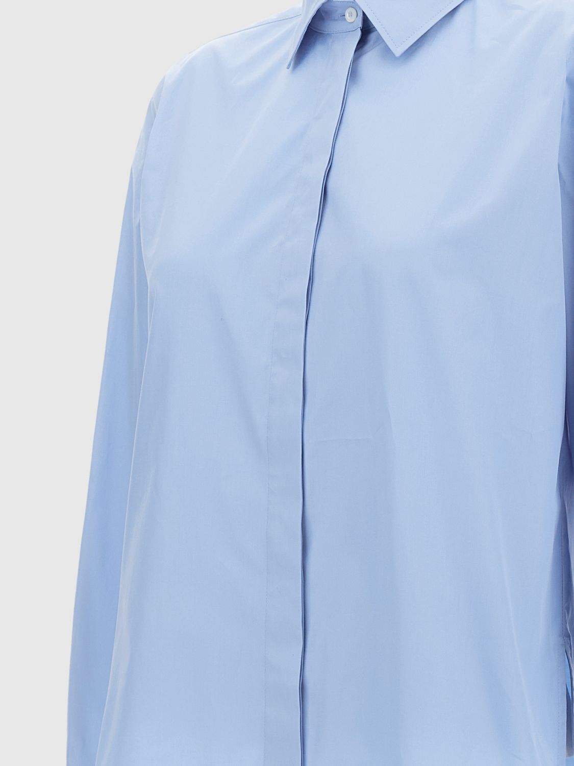 Max Mara Max Mara Shirt Woman Gnawed Blue Size M / US 6-8 / IT 42-44 - 4 Thumbnail